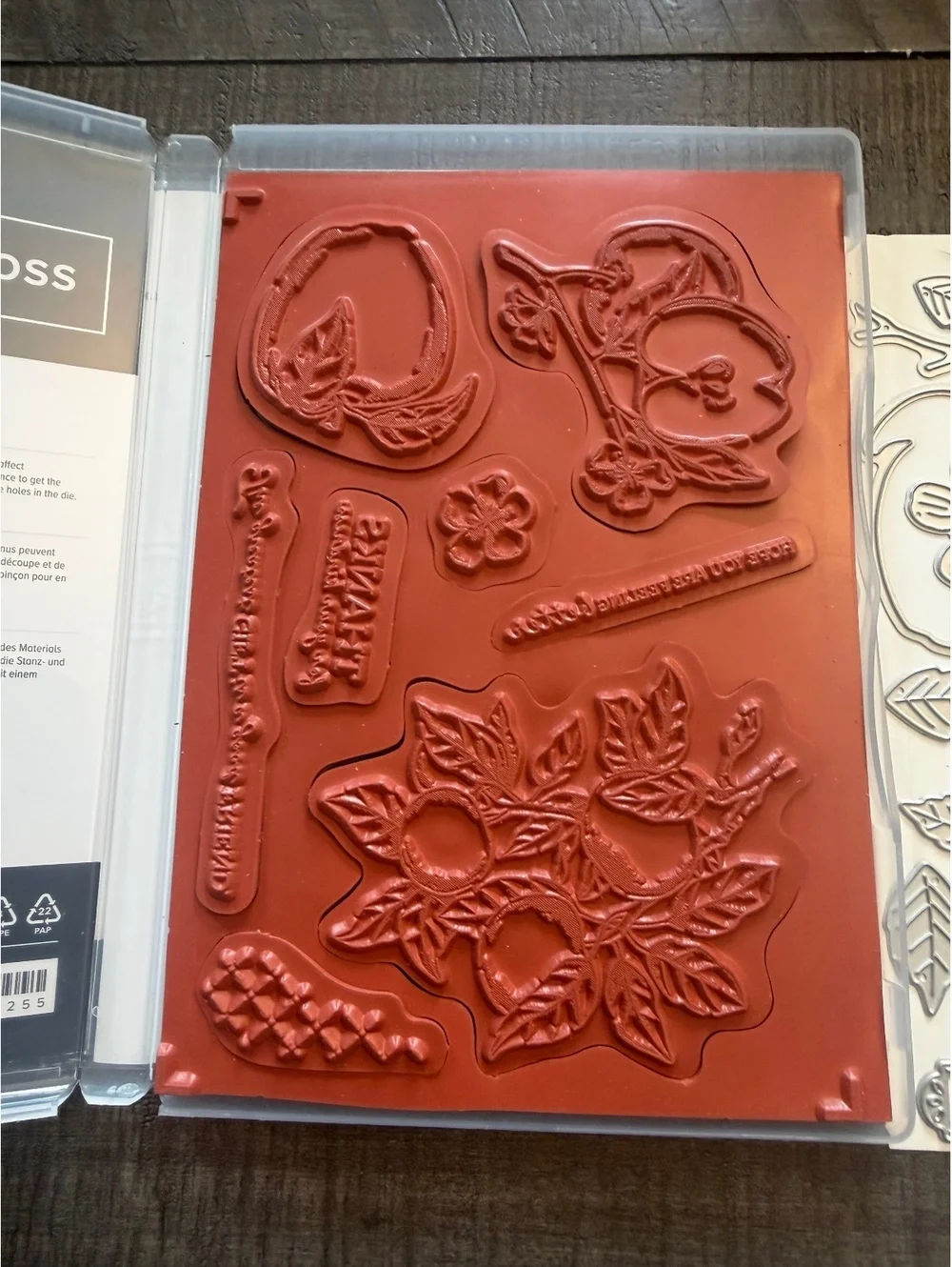 Stampin’ Up Apple Harvest stamp set with Apple Blossoms Dies die cut set
